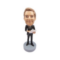 Stock Body Gadget Guys Man with Tablet Male Bobblehead